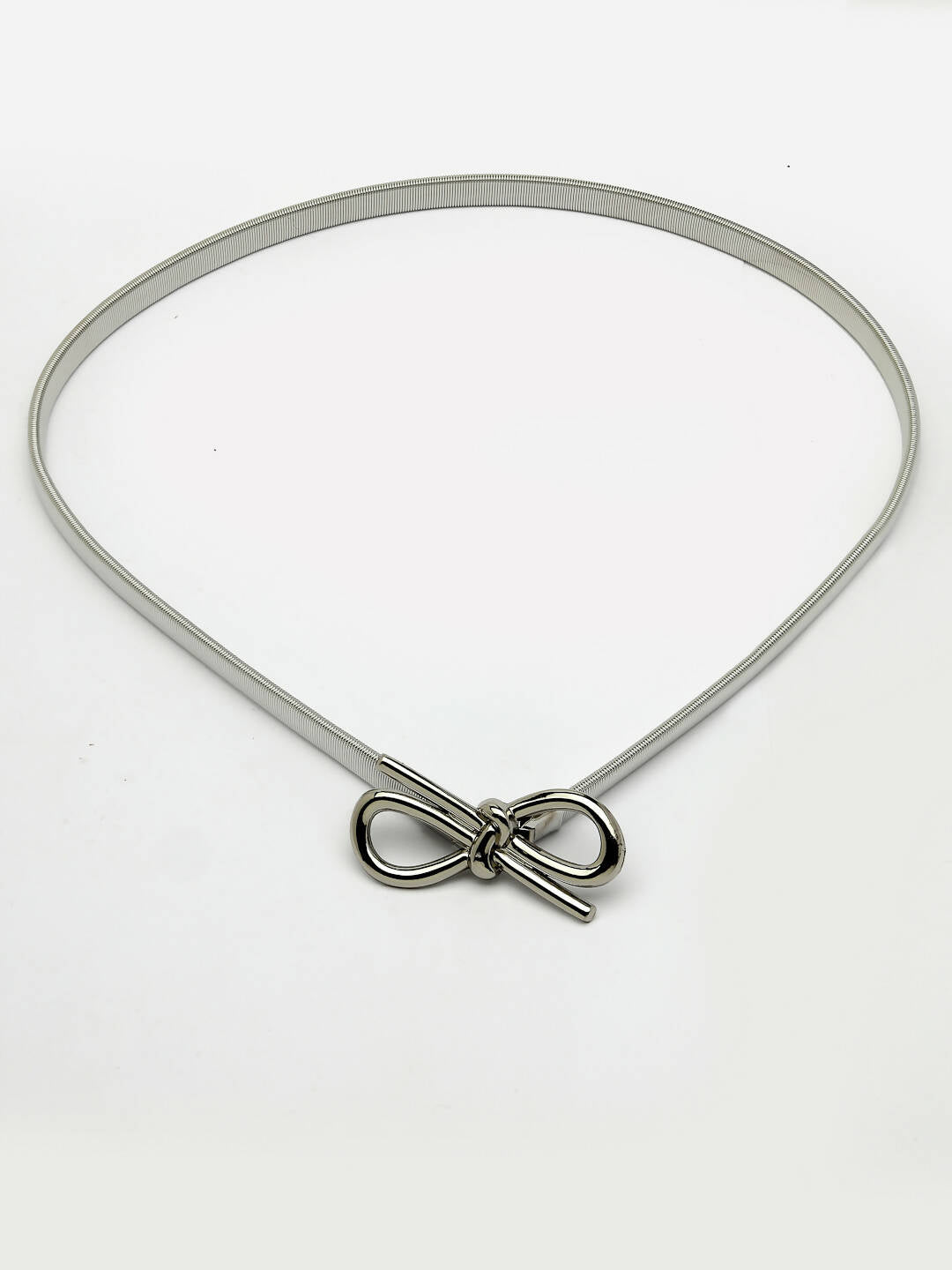 NVR Women Circular Silver Plated Stretchable Metal Belt | Swadesiicart