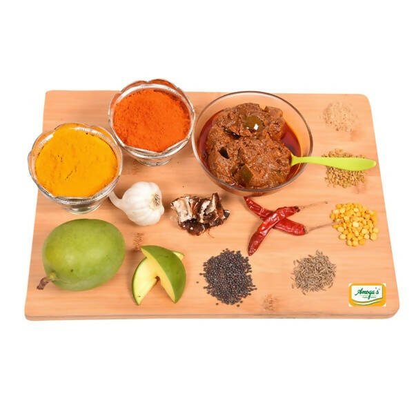 Amoga's Pickles Factory Andhra Authentic Mango Avakaya Pickle - Swadesiicart