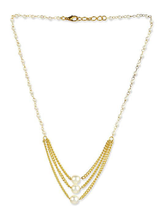 Women's Gold-Polished Chain - Ruby Raang | Swadesiicart