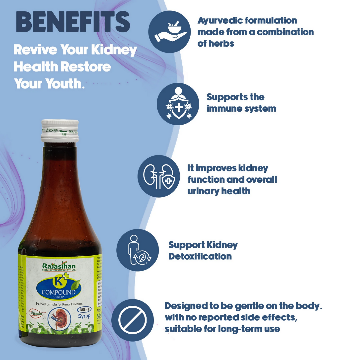 Rajasthan Herbals K+ Compound Syrup | Swadesiicart