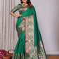 Joban Fashion Green Woven Banarasi Silk Sarees | Swadesiicart