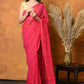 Very Much Indian Pure Mul Cotton Handloom Saree - Red | Swadesiicart
