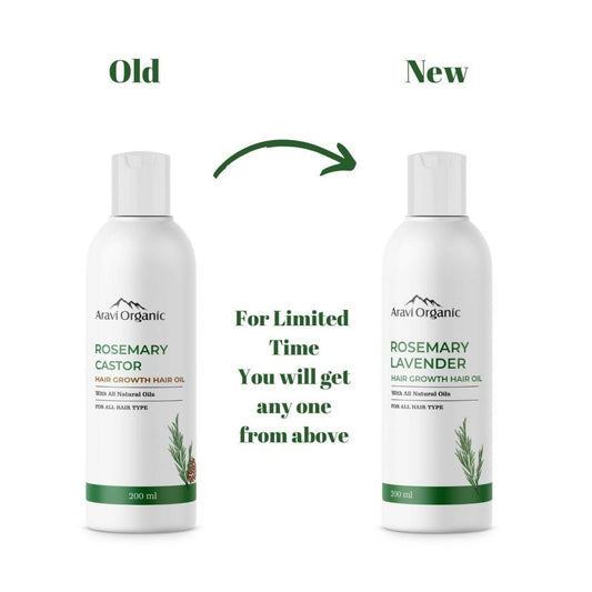 Aravi Organic Rosemary Lavender Hair Growth Hair Oil | Swadesiicart