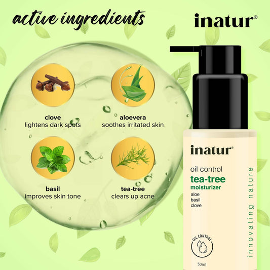 Inatur Tea Tree Facial Gel - Swadesiicart
