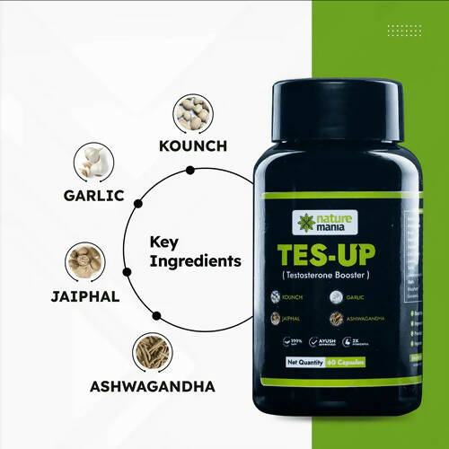 Nature Mania Tes-Up Capsules (Testo Booster) | Swadesiicart