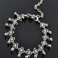 Mominos Fashion Kamal Johar Oxidised Silver Adjustable Anklets | Swadesiicart