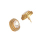 Nuyug Golden Spark Anti Tarnish studs | Swadesiicart