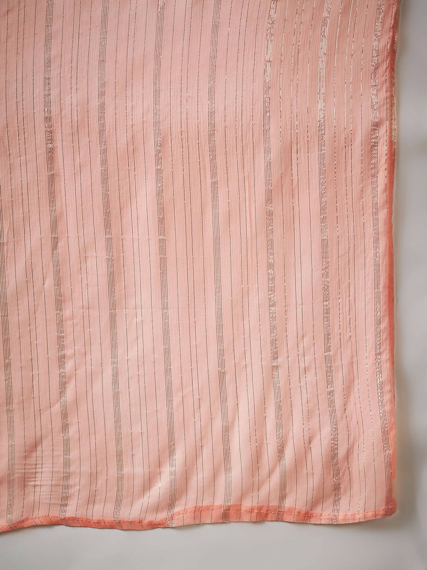 Peach Georgette Handwork Unstitched Dress Material - Hanika | Swadesiicart