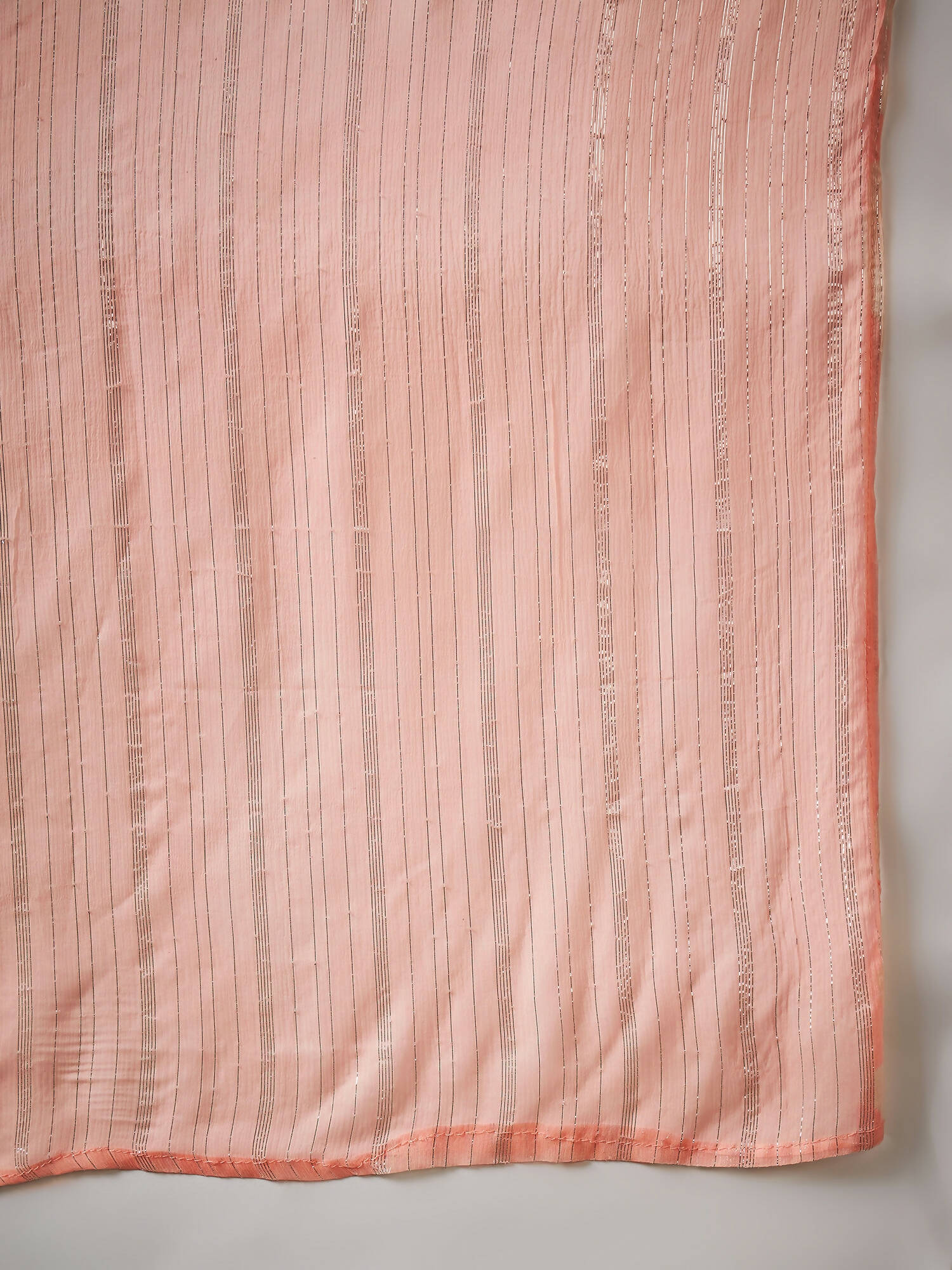 Peach Georgette Handwork Unstitched Dress Material - Hanika | Swadesiicart