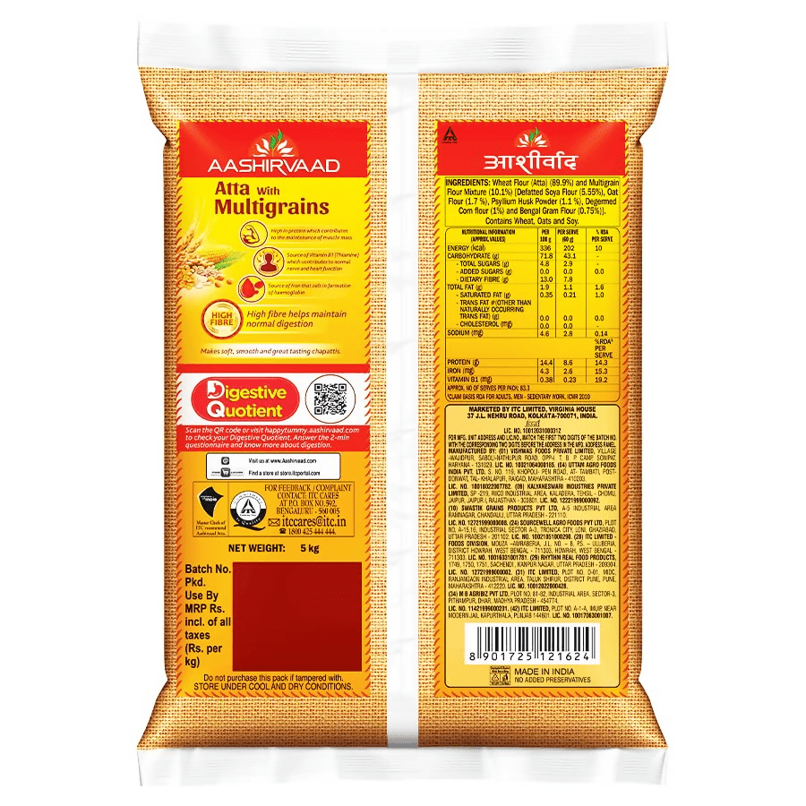 Aashirvaad Atta with Multigrains - Swadesiicart