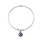 NVR Women Silver-Plated Evil Eye Rakhi With Roli Chawal - Swadesiicart