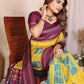 Aastha Fashion Yellow Soft Silk Weaving Saree
