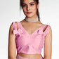 Vamsee Pink Organza Saree - Swadesiicart