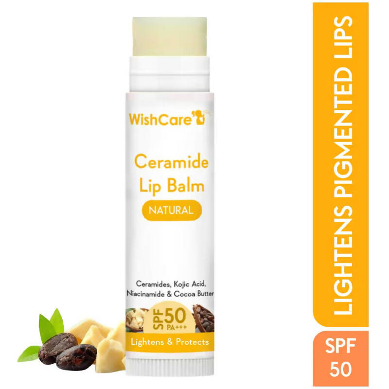 Wishcare Ceramide Lip Balm with SPF50 PA+++ - Natural - Swadesiicart