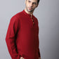 Even Apparels Maroon Pure Cotton Men's Kurta With Band Collar | Swadesiicart