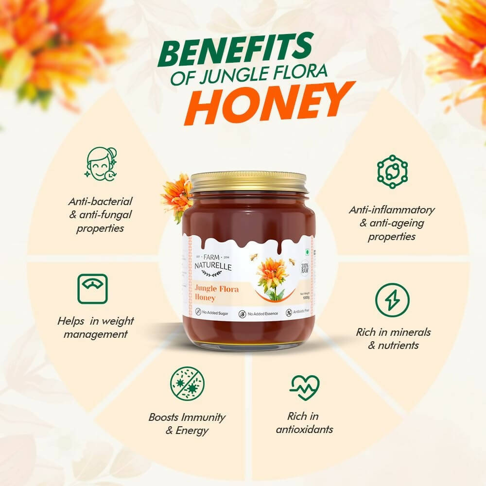Farm Naturelle Jungle Flora Honey - Swadesiicart