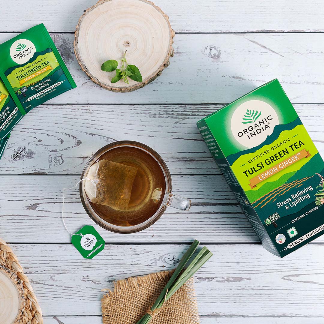 Tulsi Green Tea Lemon Ginger