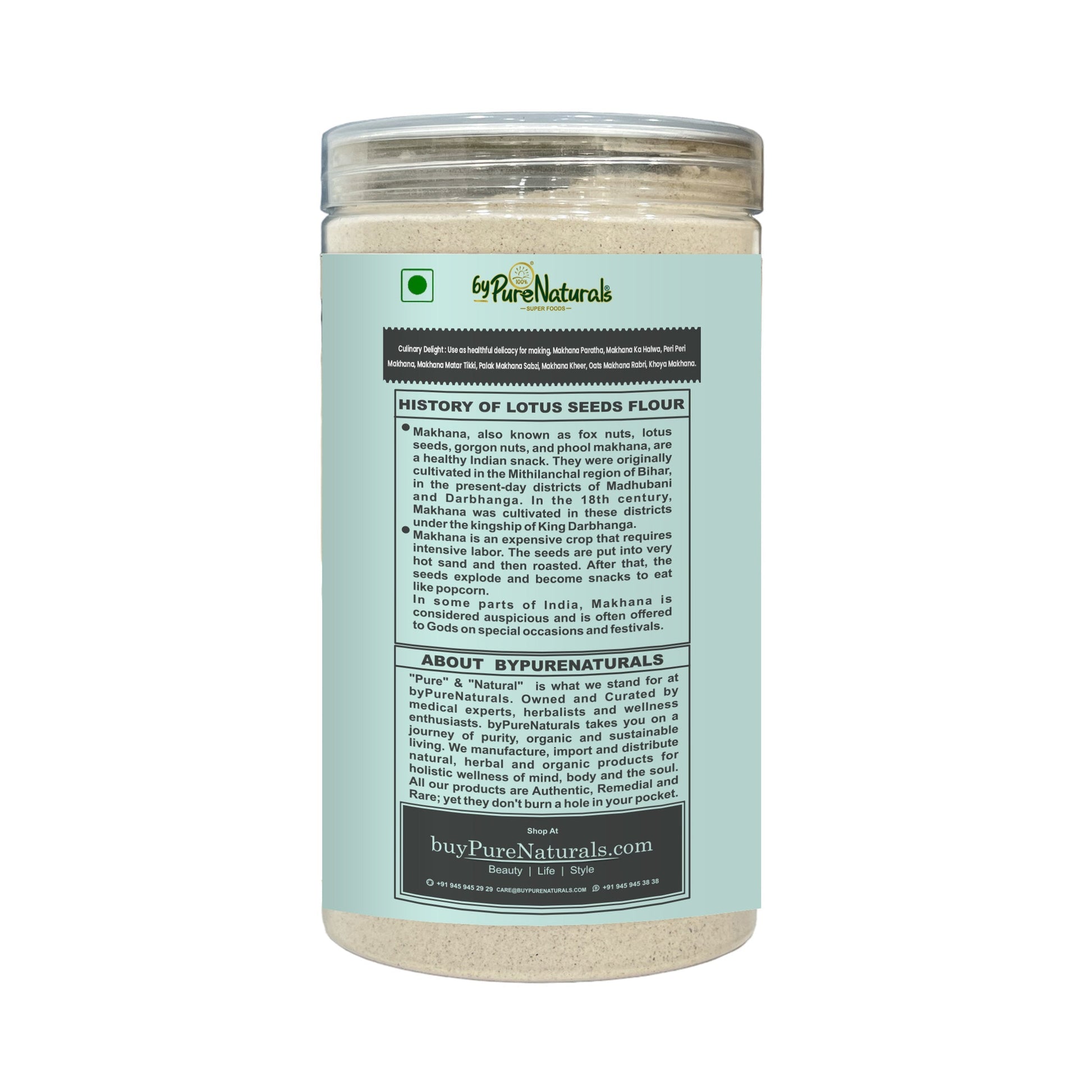byPureNaturals Makhana Atta (Fox Nuts Flour)