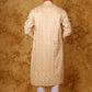 Bluesaanchi Zari Work Light Mango Kurta with Trouser Pajama | Swadesiicart
