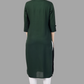 House of RP Women's Green Rayon Chicken Embroidered Straight Kurta | Swadesiicart