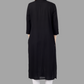 House of RP Women's Black Rayon Solid Frontslit Straight Kurta | Swadesiicart