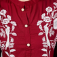 House of RP Women's Maroon Rayon Chicken Embroidered Straight Kurta | Swadesiicart