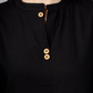 House of RP Women's Black Rayon Solid Frontslit Straight Kurta | Swadesiicart