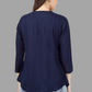 House of RP Women Blue Rayon Embroidered Flared Tunic | Swadesiicart