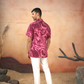 Abstract Marble Print Cotton Shirt by Hilo Design