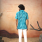 Breezy Leaves Print Cotton Shirt by Hilo Design