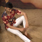 Blossom Print Cotton Shirt by Hilo Design