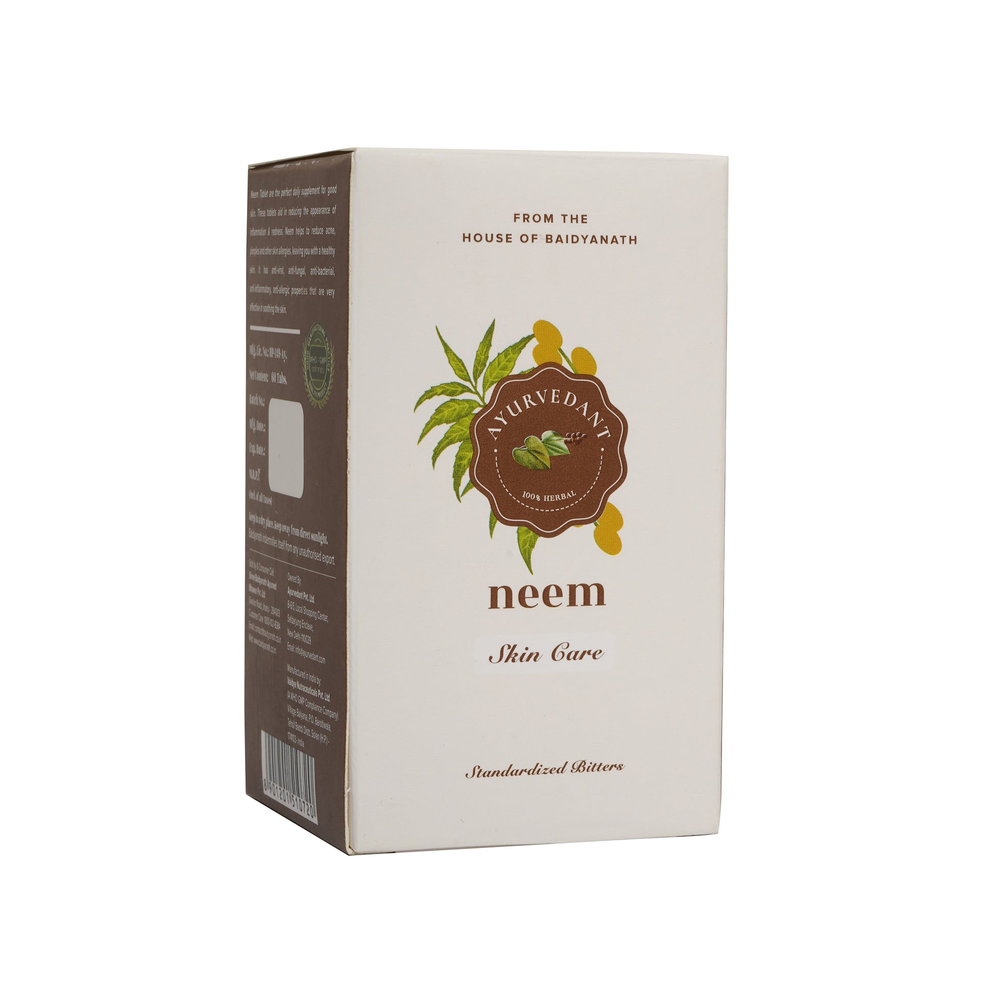Baidyanath Jhansi Ayurvedant Neem Tablets - Swadesiicart