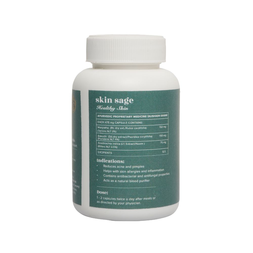 Baidyanath Jhansi Ayurvedant Skin Sage Capsules - Swadesiicart