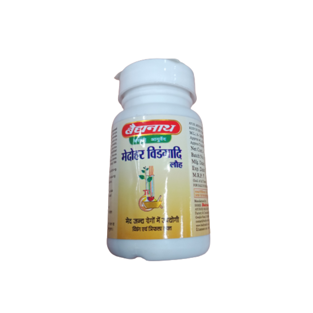 Baidyanath Jhansi Medohar Vidangadi Loha - 40 Tablets - Ayurvedant Pvt. Ltd.