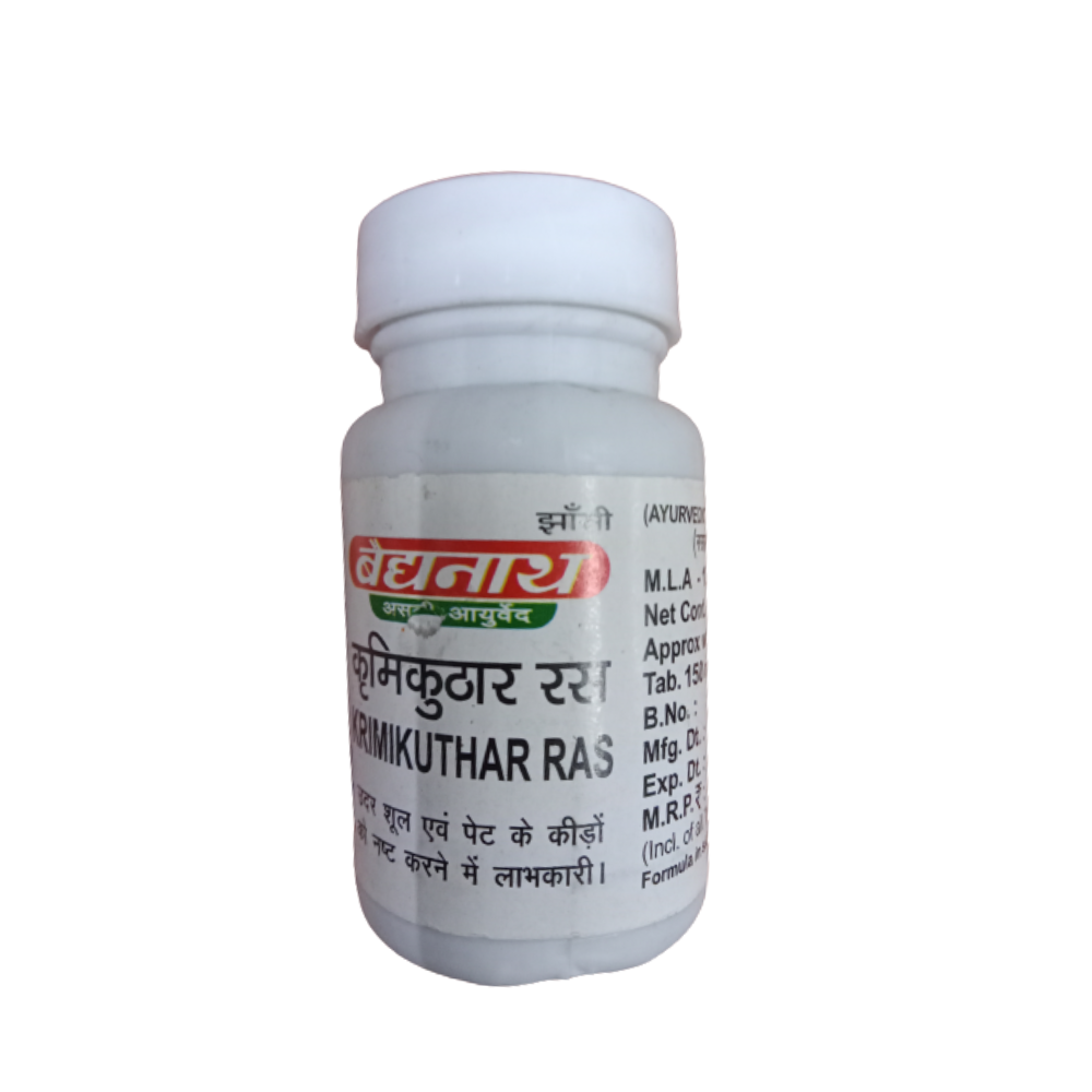 Baidyanath Jhansi Krimikuthar Ras 80 Tabs - Ayurvedant Pvt. Ltd.