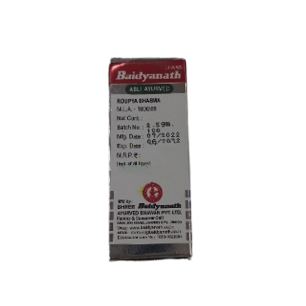 Baidyanath Jhansi Raupya Bhasma - Swadesiicart