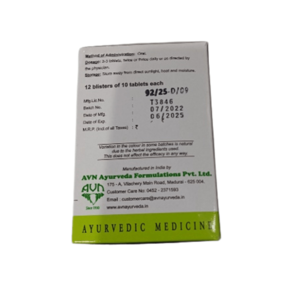 Avn Ayurveda Vasaguluchyadi Kashayam Tablets - Swadesiicart