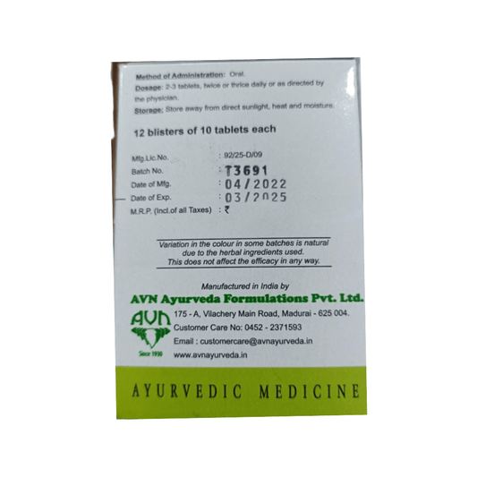 Avn Ayurveda Mahatiktakam Kashayam Tablets - Swadesiicart