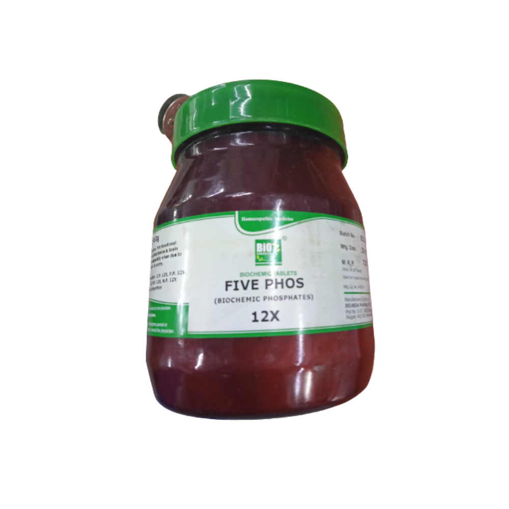 Bio India Homeopathy Five Phos Biochemic Tablets | Swadesiicart