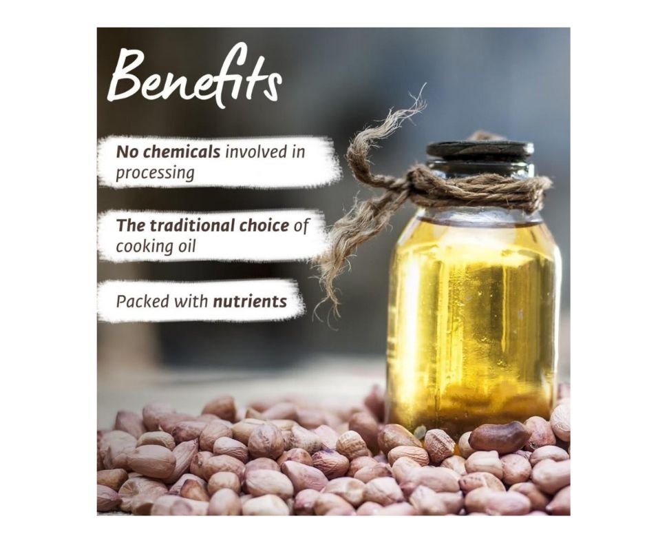 Isha Life Cold Pressed Groundnut Oil - Swadesiicart