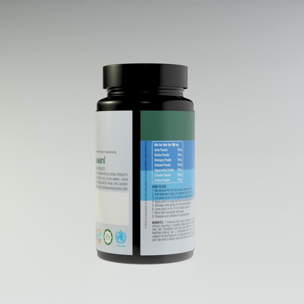 Tejaswani Herbs and Herbal Products Herbal Mix for Hair Powder | Swadesiicart