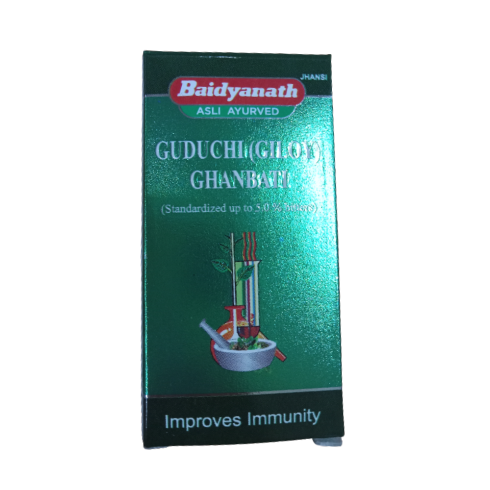 Baidyanath Jhansi Guduchyadi (Giloy) Ghan Bati - Ayurvedant Pvt. Ltd.