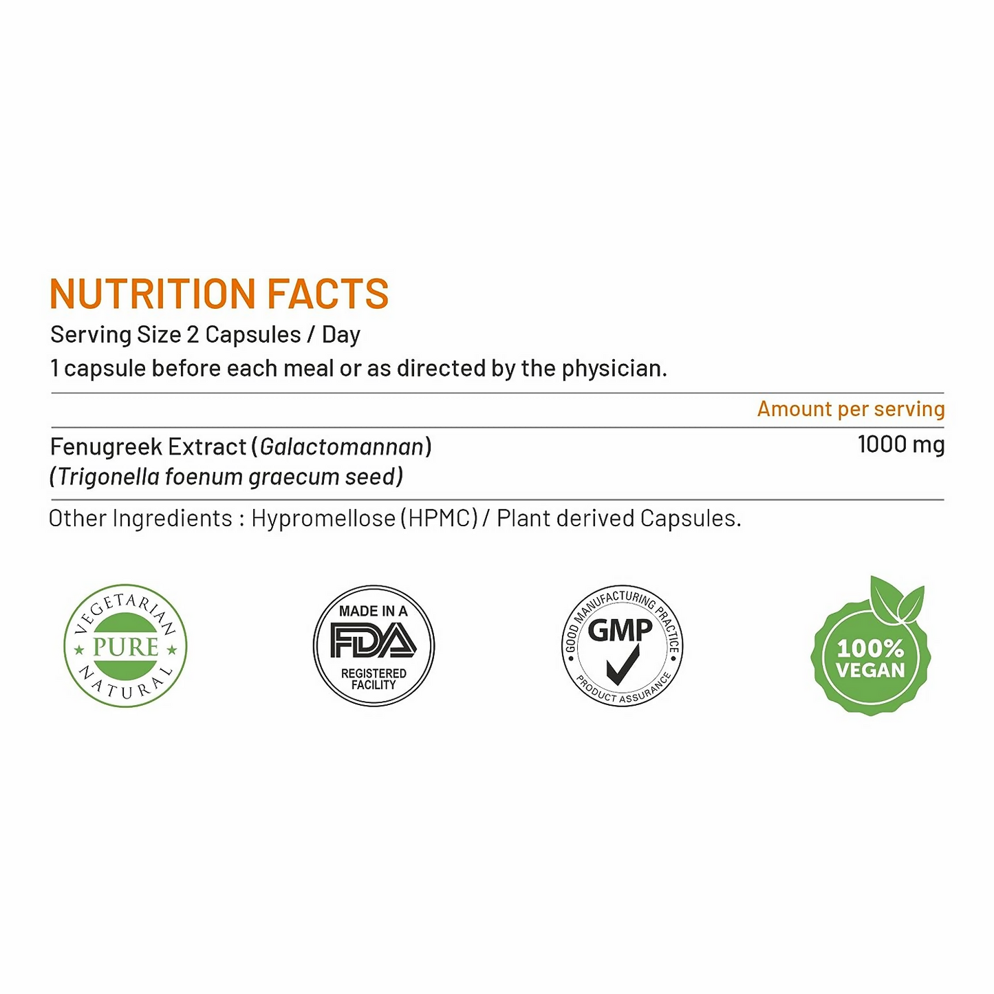 Bliss Welness Fenugreek Extract Capsules | Swadesiicart