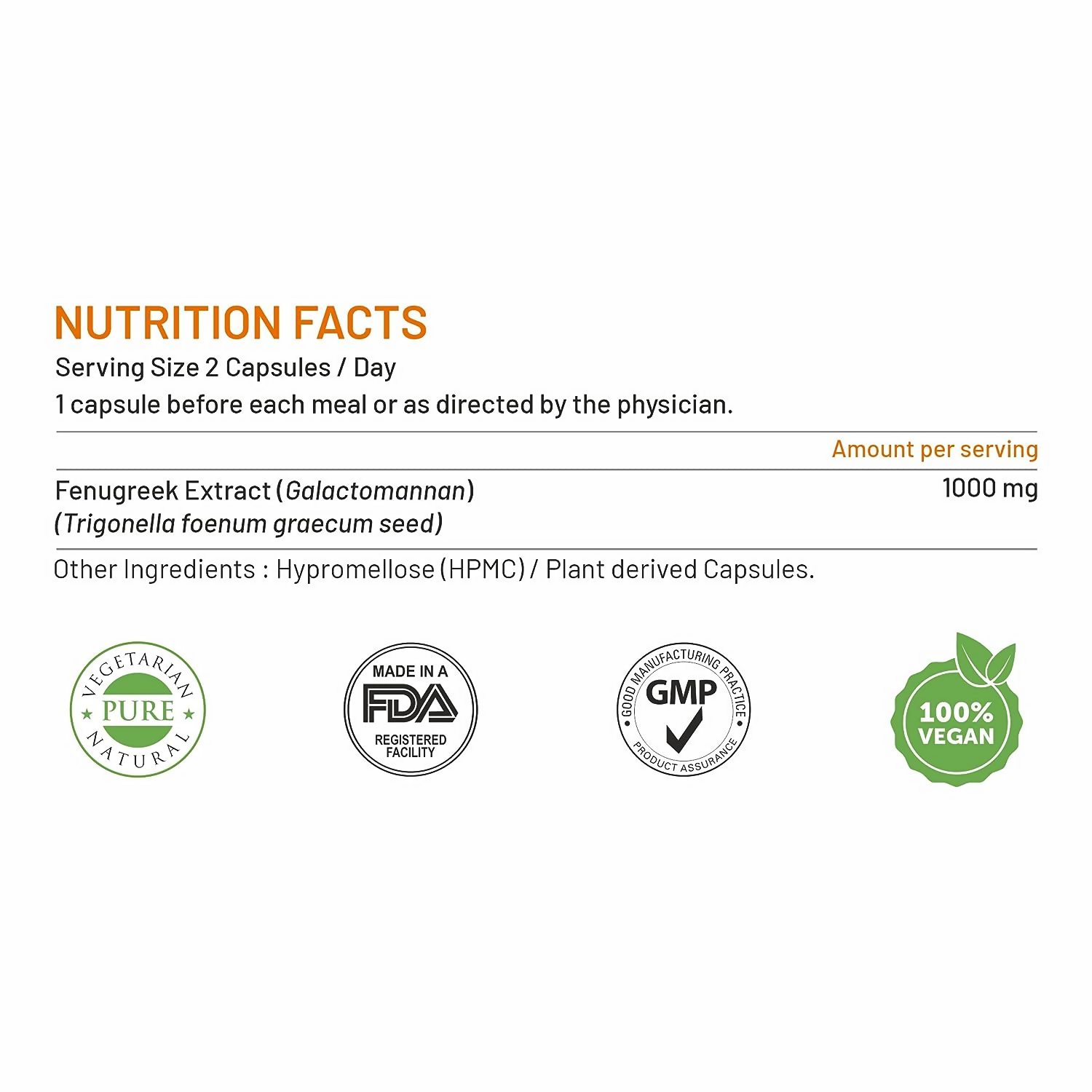 Bliss Welness Fenugreek Extract Capsules | Swadesiicart