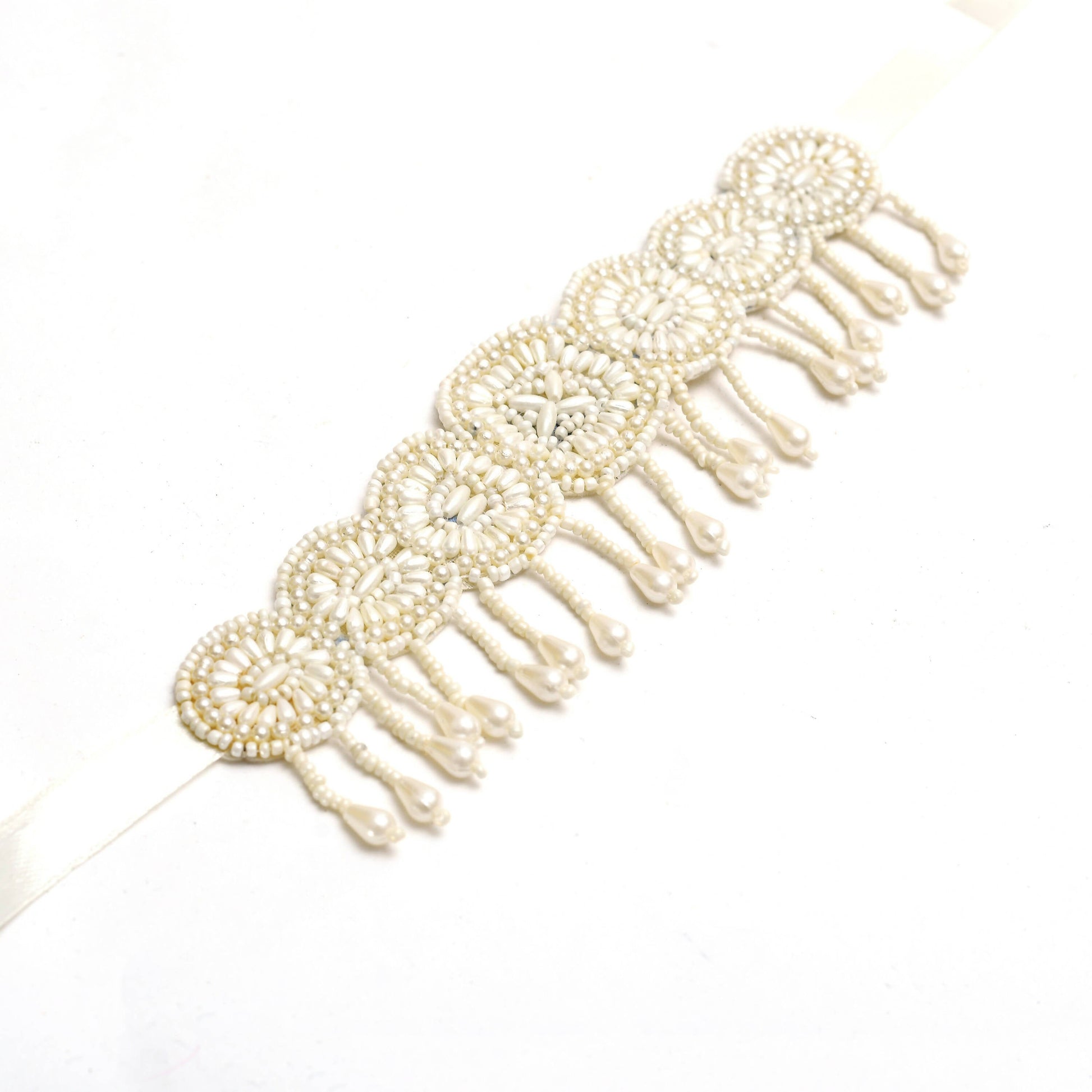 Mominos Fashion Johar Kamal Handicraft Pearls Necklace with Earrings For Women - Swadesiicart