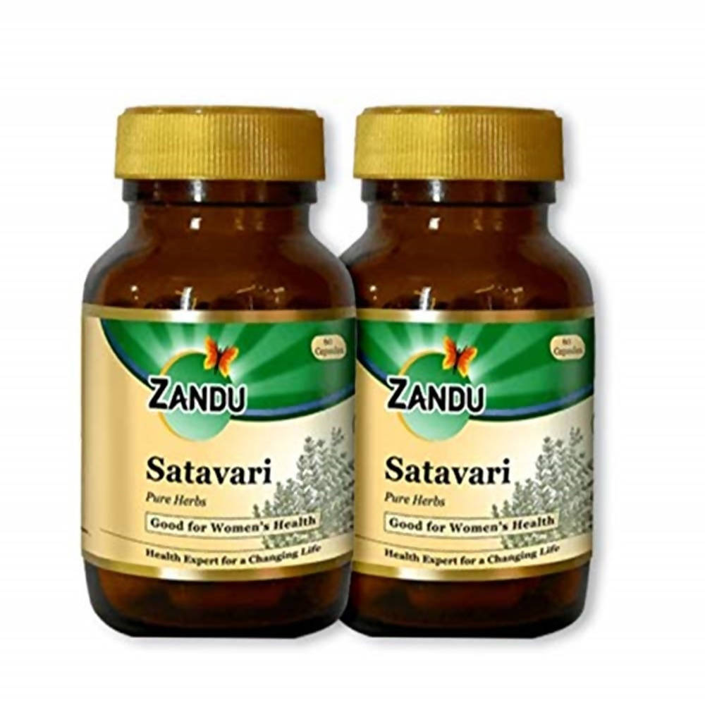 Zandu Satavari Pure Herbs Capsules - Swadesiicart