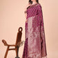 Shree Shyam Fashion Lichi Silk Purple Saree