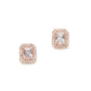 stone stud (Rose gold) - Ruby Raang - Swadesiicart
