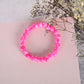 NVR Men & Women Pink Marble Crystal Beaded Elasticated Bracelet - Swadesiicart