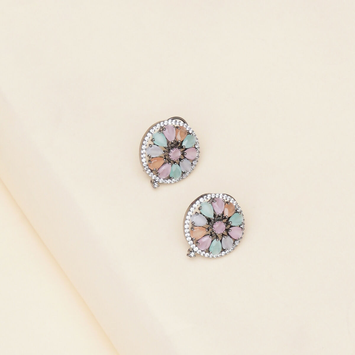 Blush Stone Wheel Studs- Ruby Raang | Swadesiicart